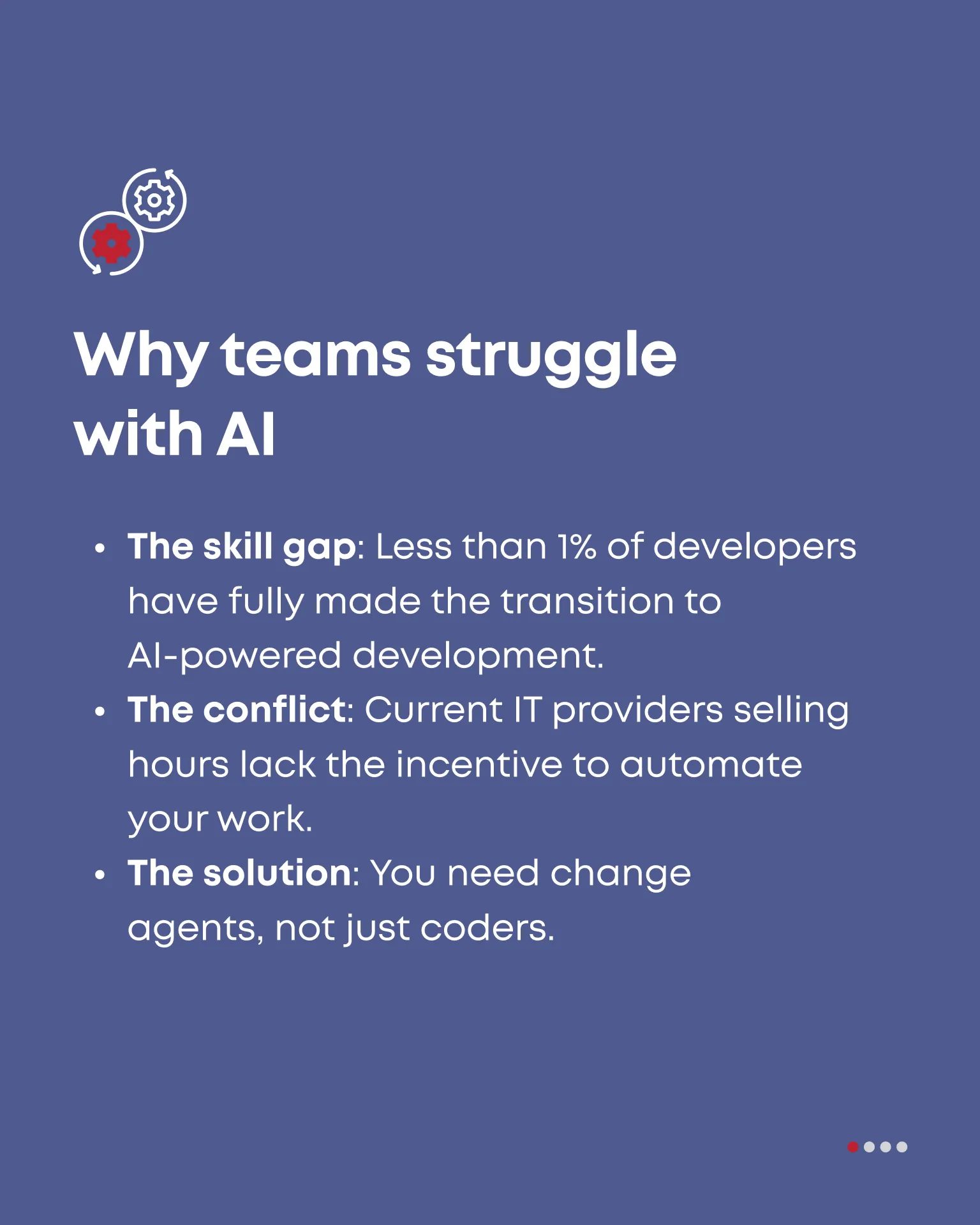Slides on AI-powered software delivery